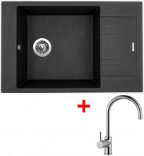 Sinks VARIO 780 Metalblack+Vitalia lesklá  